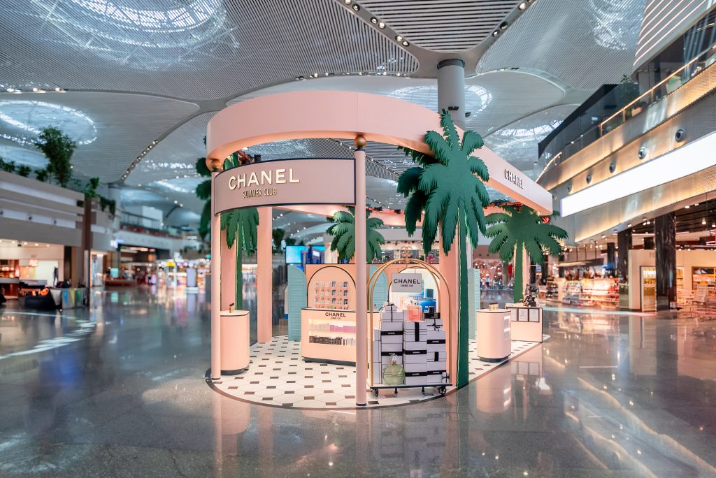 Chanel features Summer Club Fragrance & Beauty animation at Istanbul Airport - DFNIonline.com